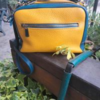 Borsa pelle con tracolla 