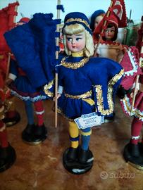 Bamboline palio di Siena in pannolenci 