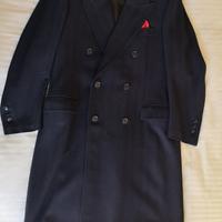 Cappotto uomo, 100 % lana, blu, da uomo