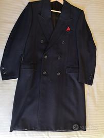 Cappotto uomo, 100 % lana, blu, da uomo