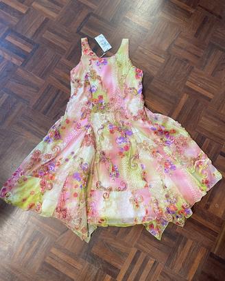Abito floreale ragazza tg. 14 anni