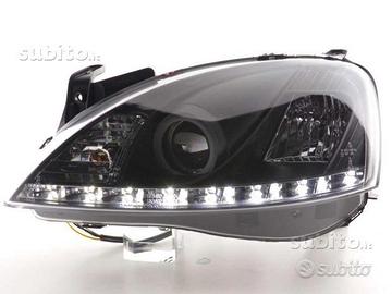Fanali Fari anteriori opel corsa c dayline led