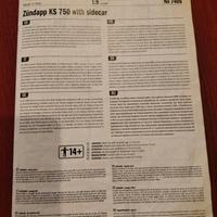 Moto zundapp modellino italeri