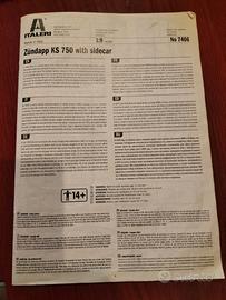 Moto zundapp modellino italeri