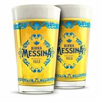 Set 6 bicchieri per Birra Messina Cristalli d sale