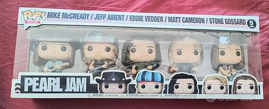 Funko Pop Rocks Pearl Jam 5-Pack Vedder etc. Nuovo