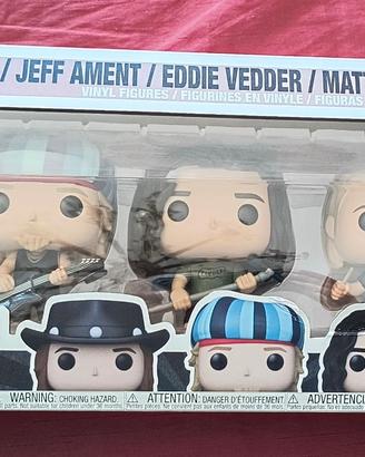 Funko Pop Rocks Pearl Jam 5-Pack Vedder etc. Nuovo