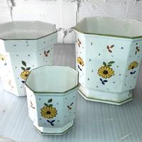 3 Vasi in ceramica, da pavimento