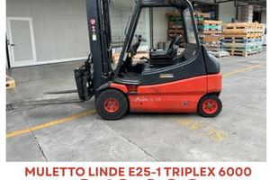 Muletto linde e25-1 triplex 6000
