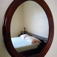 SPECCHIO OVALE IN LEGNO 