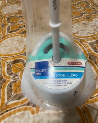 Scopino WC con supporto, nuovo