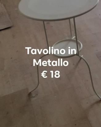 tavolino  in metallo