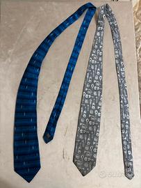 Lotto 2 Cravatte Tema Musica – Chitarra e Chiave