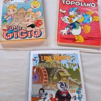 fumetti di Topolino e topo Gigio e lupo Alberto 