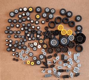 Lego Lotto Pezzi Vari Ruote/Gomme/Pneumatici