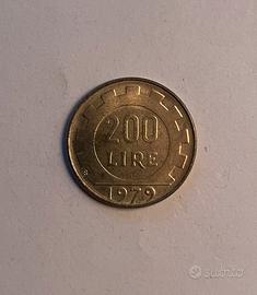 Lire 200 Italia anno 1979