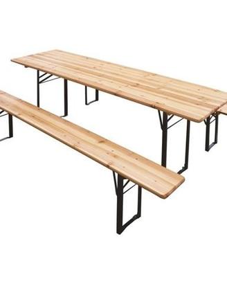 Set birreria tavolo+panche 70x220 PRONTA CONSEGNA