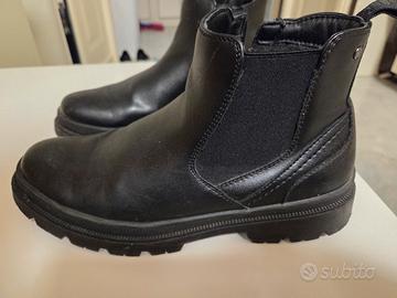 stivaletto uomo in pelle nero