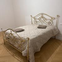 Letto in ferro battuto 160x190 (rete+mate incl.)