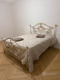 Letto in ferro battuto 160x190 (rete+mate incl.)