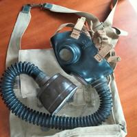 Maschera antigas WW2 ottica O41Rs no elmetto Regio