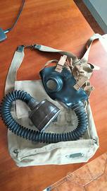Maschera antigas WW2 ottica O41Rs no elmetto Regio