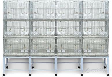 Batteria Gabbie da Cova con Carrello e Accessori