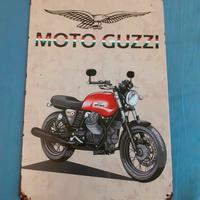 Targa MOTO GUZZI  in latta