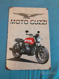 Targa MOTO GUZZI  in latta