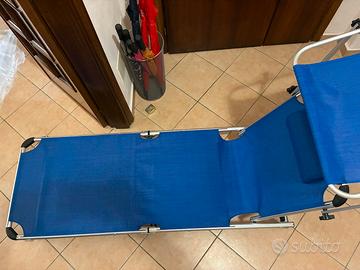 Lettino da esterno pieghevole