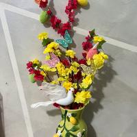 vaso completo di fiori