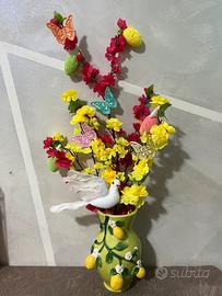 vaso completo di fiori