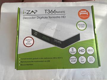 iZAP T366 Decoder dig.terrestre HD DVB T2 HEVC