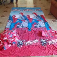 Spider- man  completo letto flanella