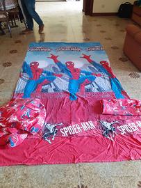 Spider- man  completo letto flanella