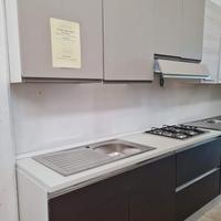 CUCINA COMPONIBILE MODERNA GRIGIO OPACO CHIARO SCU