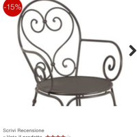 Sedie in ferro battuto Emu serie Pigalle € 60