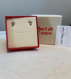 Orecchini infinito oro  rosa 8K