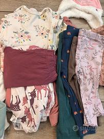 👧  Lotto abbigliamento bambina – taglia 80
