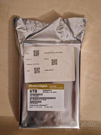 WD Gold HDD 6 TB SATA 256 MB 3.5 Inch, WD6003FRYZ