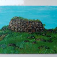 Dipinto nuraghe - Sardegna