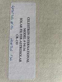 Astronomia Celestron filtro solare