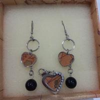 set  orecchini e pendente 1 classe a cuore