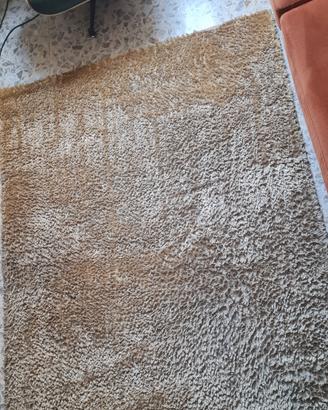 Tappeto Shaggy Moderno Giallo 160x213