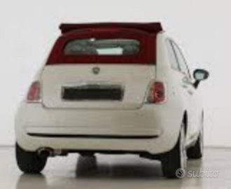 Splendida Fiat 500 cabrio bianco perla