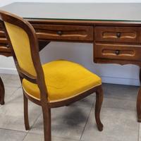 Scrivania in legno massello arte povera