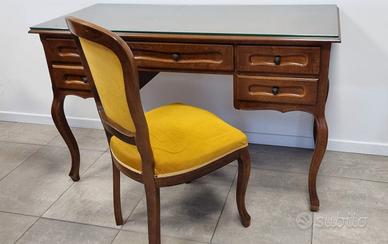 Scrivania in legno massello arte povera