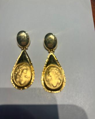 Orecchini cameo oro