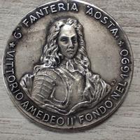 RARA Med Arg.6° Fanteria Aosta Vitt. Amedeo f.1690