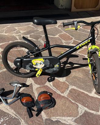 Bicicletta bambino 4-6 anni con rotelle